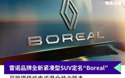 雷諾全新緊湊型SUV定名“Boreal”